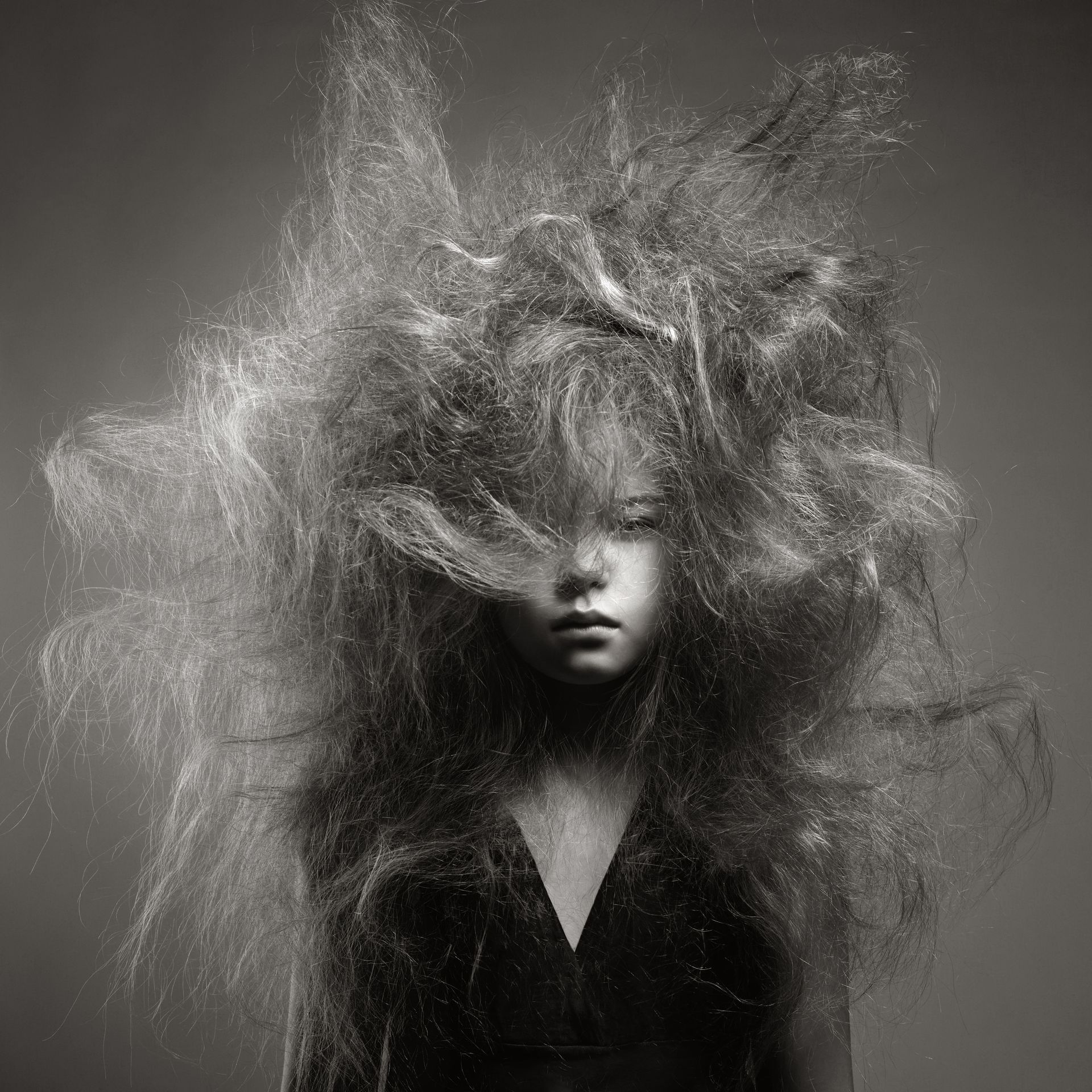 Kid With Messy Hair