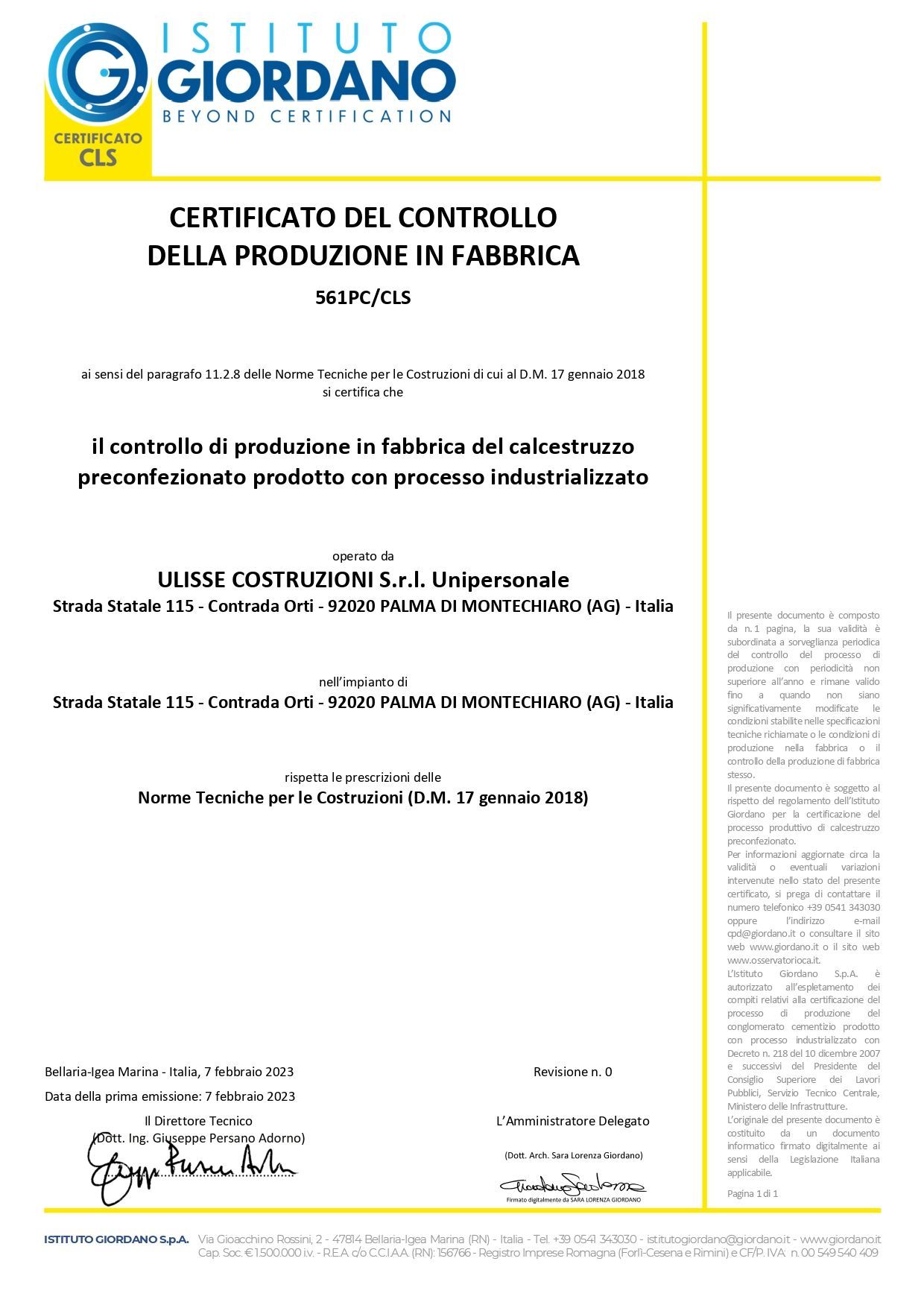 Certificazione qualità