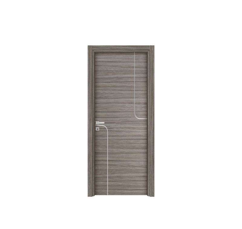 Porta con linee geometriche