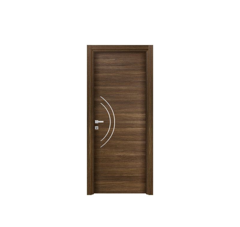 Porta in laminato con linee tonde