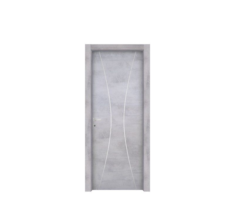 Porta grigio chiaro in laminato