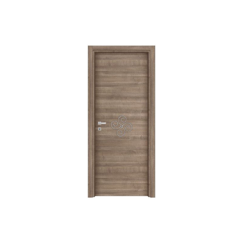 Porta in laminato con strass