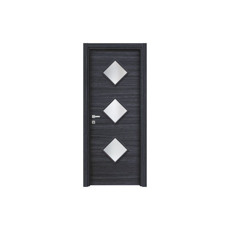 Porta con rombi in vetro