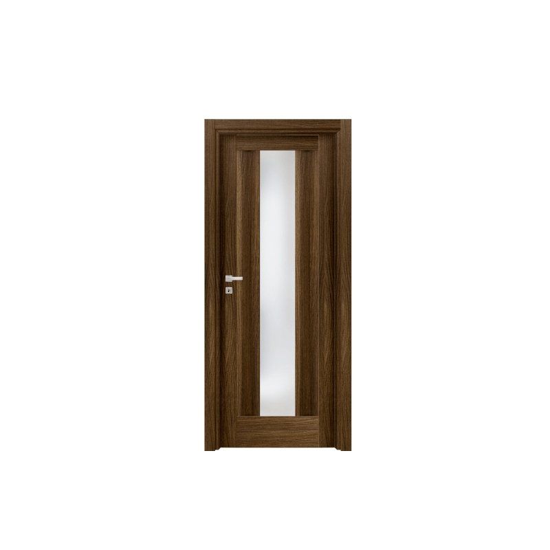 Porta laminata massellata con vetro