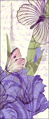 Stampa con farfalle