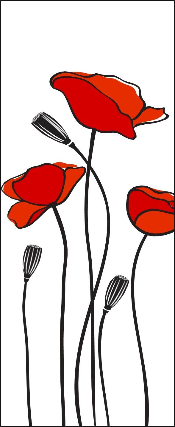 Stampa con papaveri
