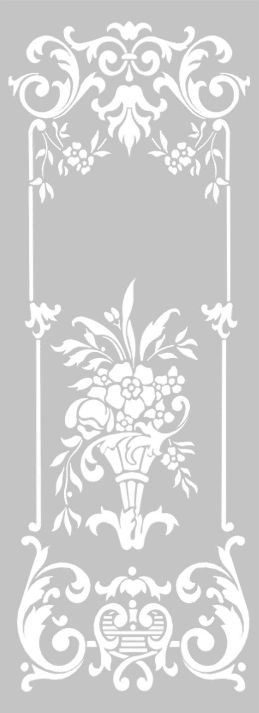 Decorazione porta satinata