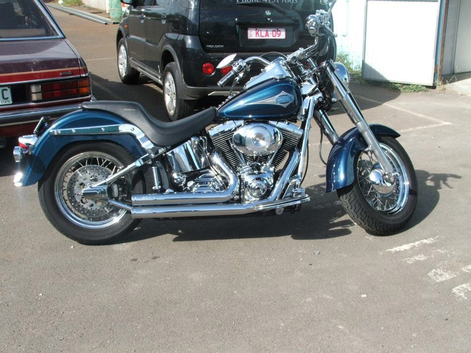 Motorbike Spray Painting — Vehicle Smash Repairs in Bundaburg, QLD