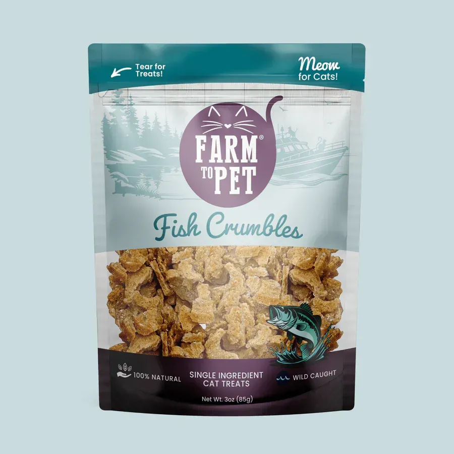 Fish Cat Treats Crumbles 3-oz Pouch