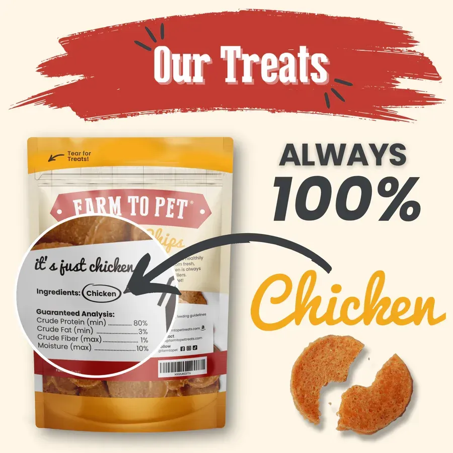 Chicken  Dog Treats Protein Chips