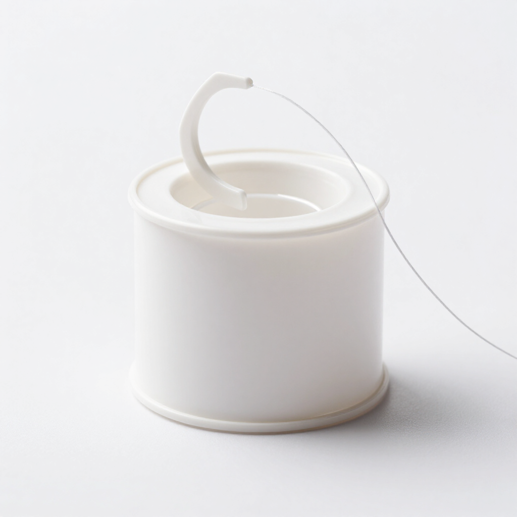 Assorted dental floss products on a counter