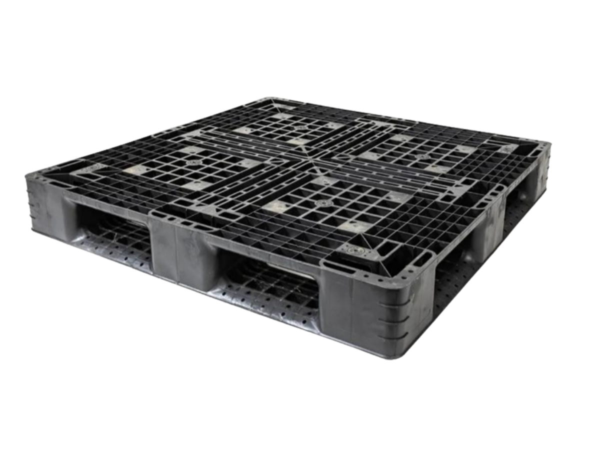 43 by 43 inch stackable plastic pallet