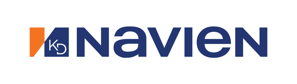 Navien logo with orange and blue design.