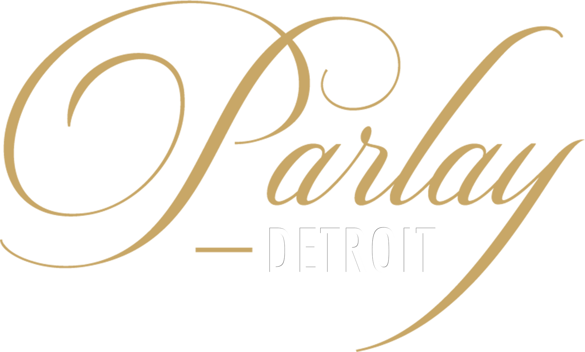 The word parlay is written in gold on a white background