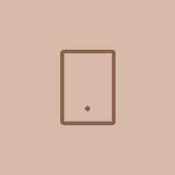 a line icon of a tablet on a brown background .