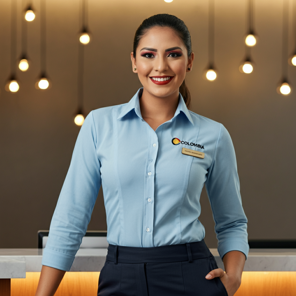 Fabricante de uniformes de recepcionista en Colombia