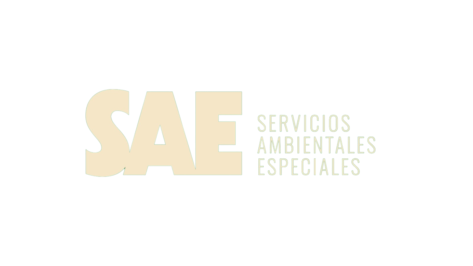 A logo for sae servicios ambientales especiales on a white background.