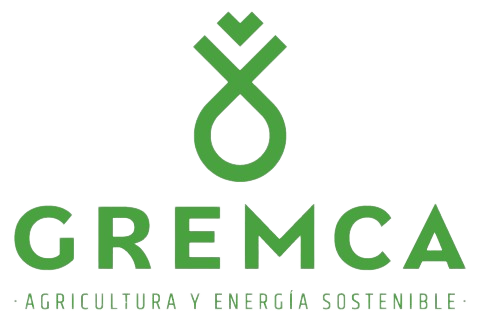 A green logo for gremca agricultura y energia sostenible