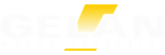 Minimalist yellow geometric logo on a white background