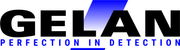 GELAN logo in bold black with blue slogan “PERFECTION IN DETECTION” on a white background