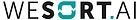 Wesort.ai logo with teal icon and black text on a white background