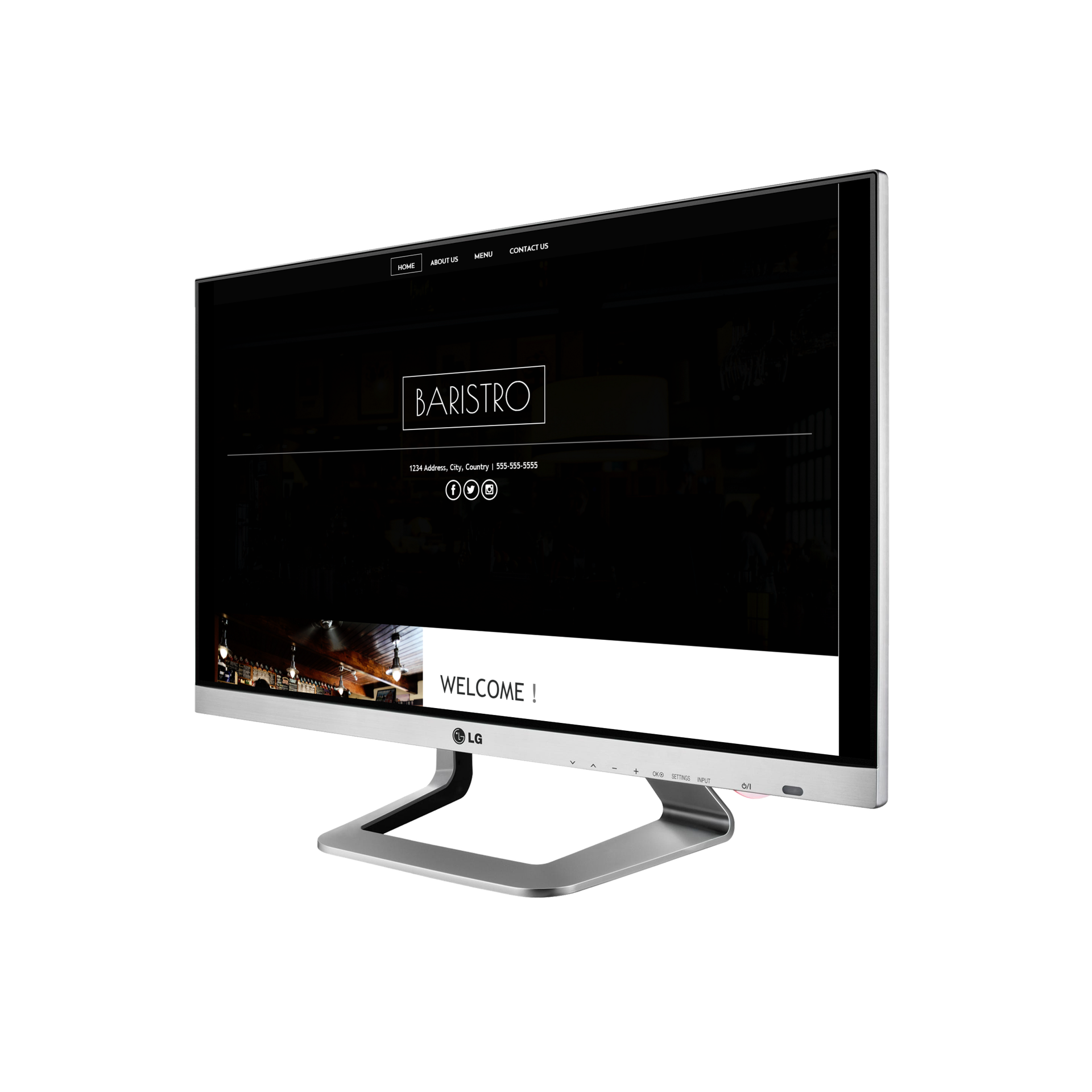 Baristro Desktop View