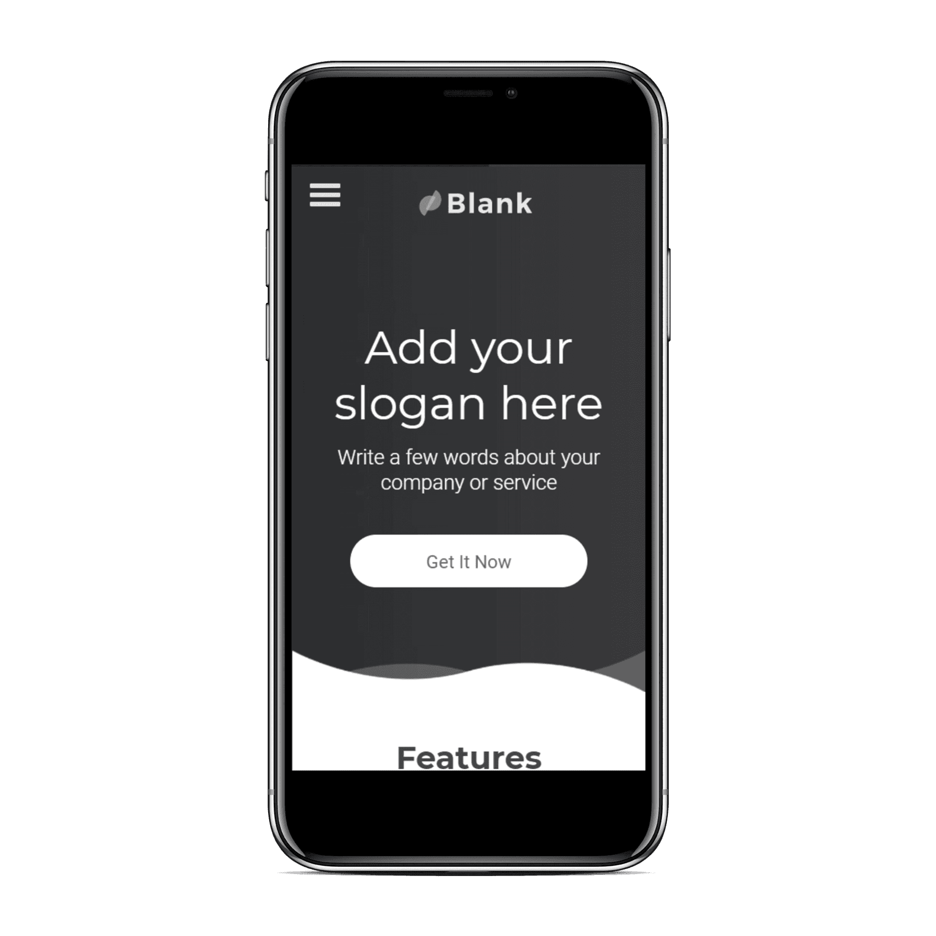 Blank One Mobile View