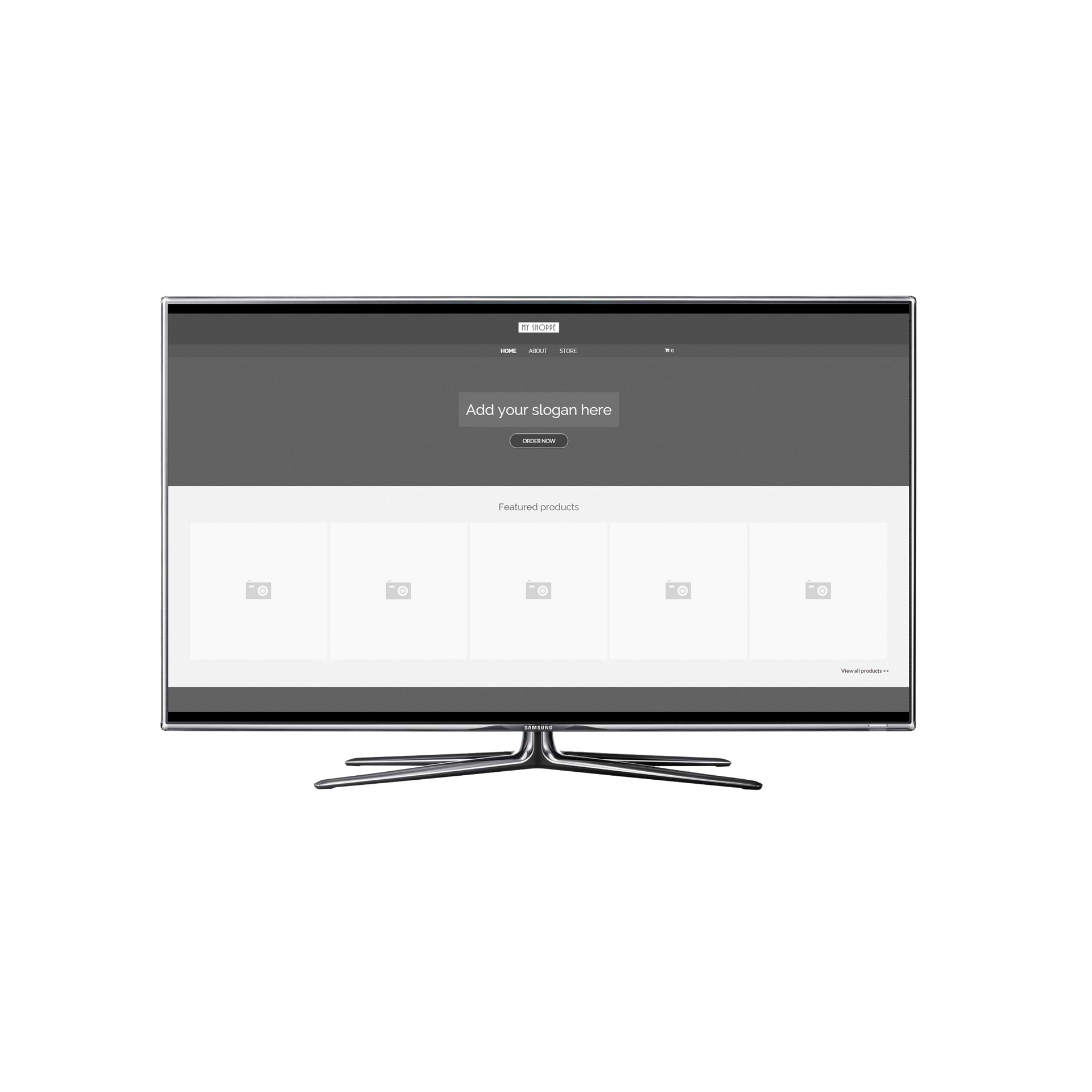 Blank Store Desktop View
