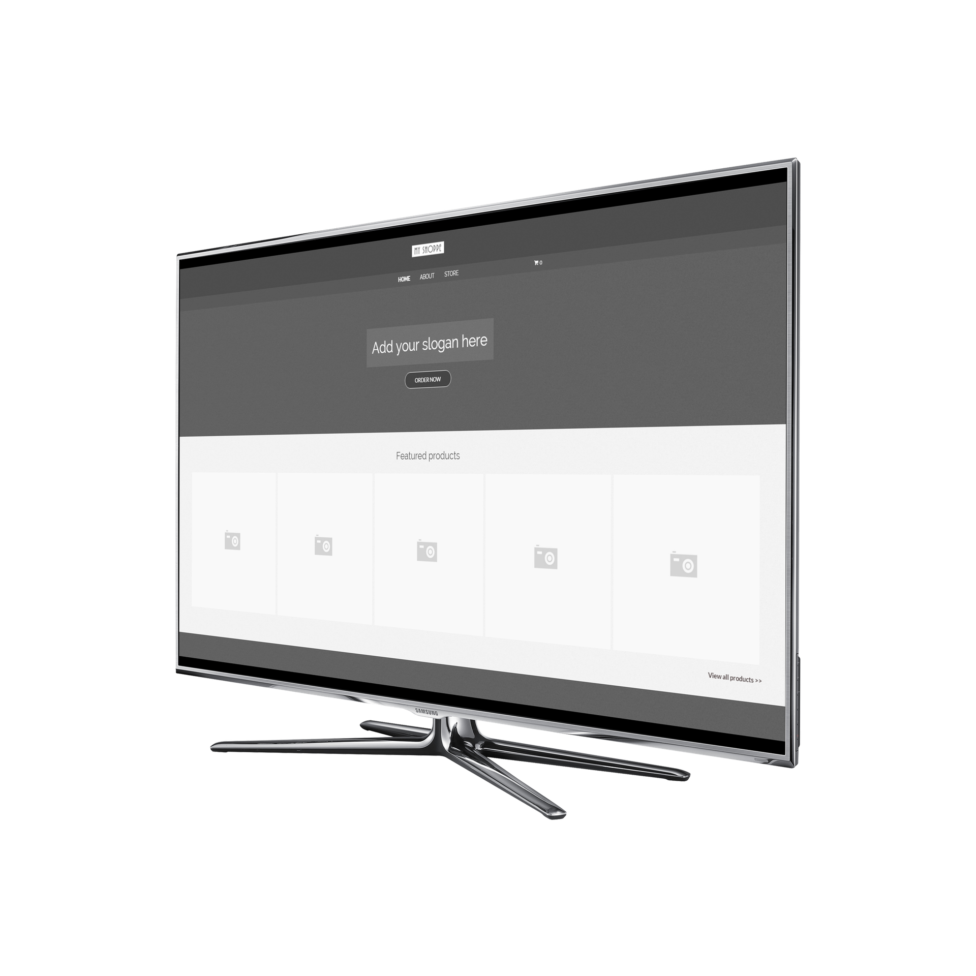 Blank Store Desktop View