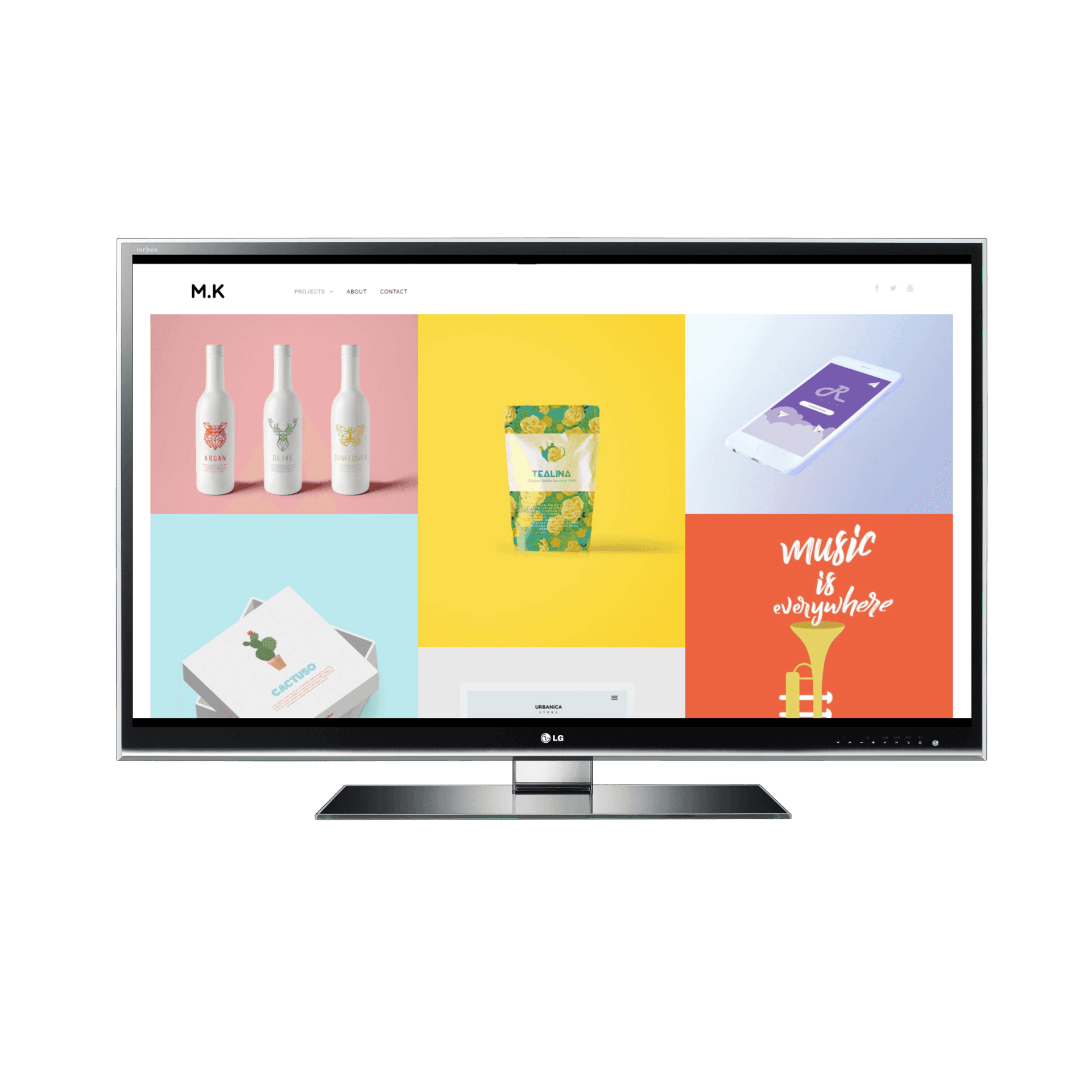 Creative Portfolio Desktop View