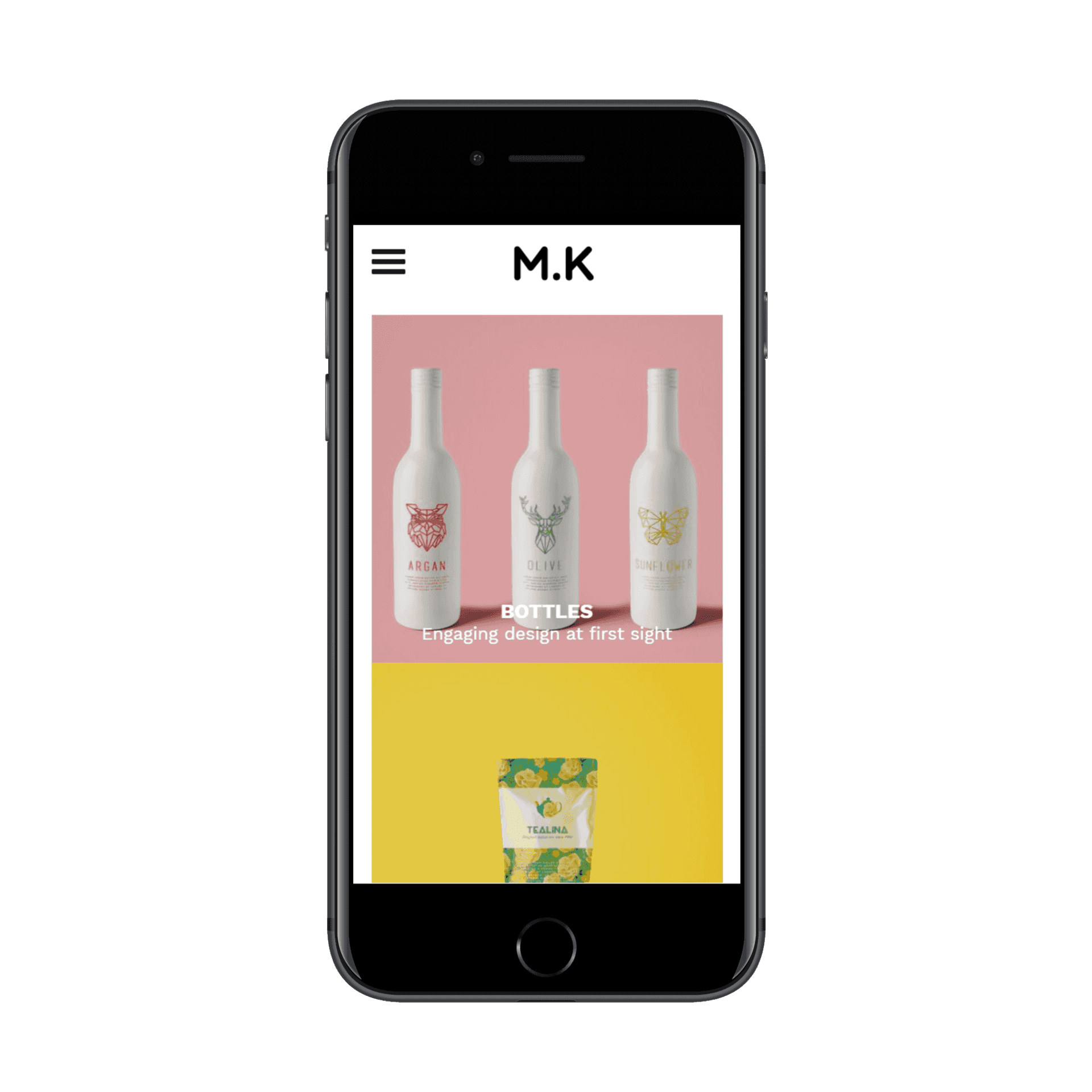 Creative Portfolio Mobile View