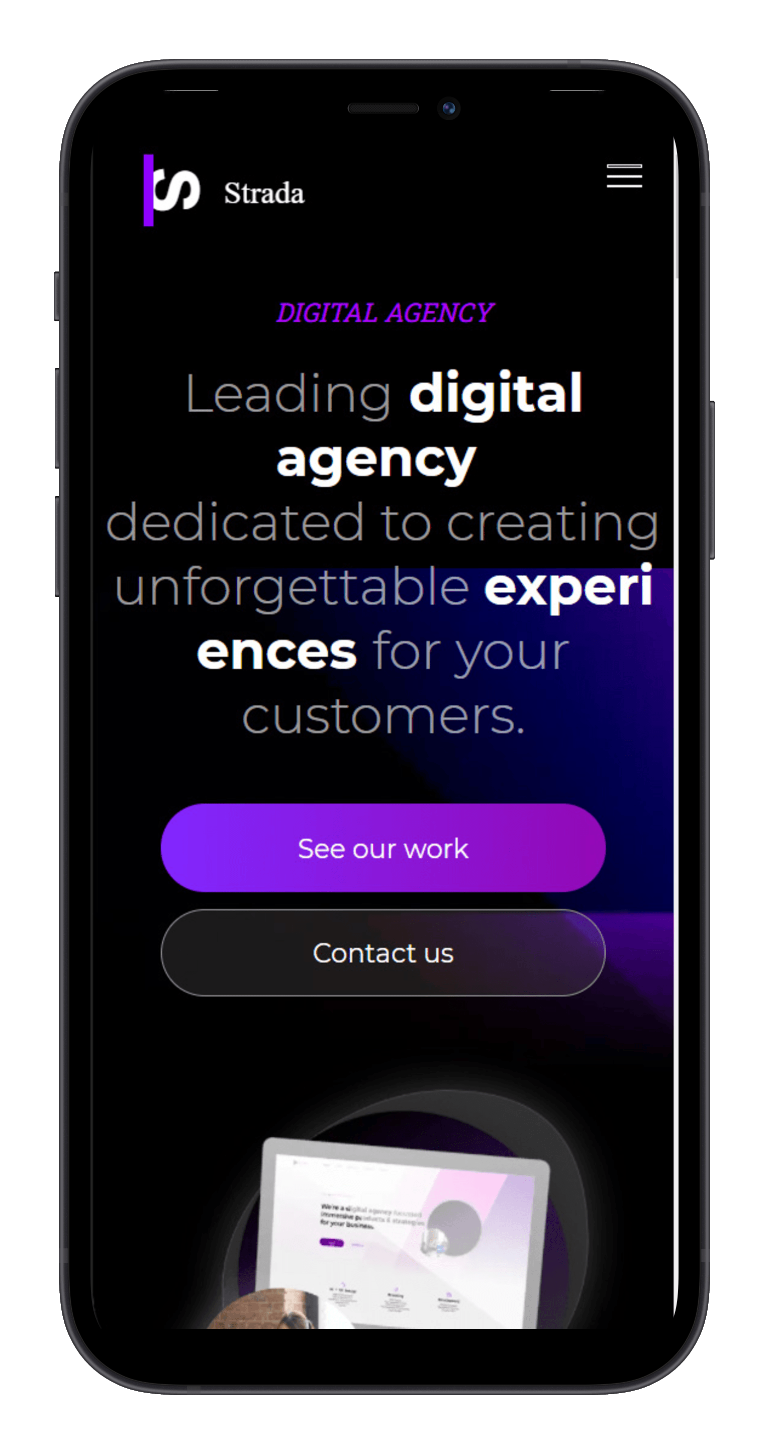 Digital Agency Mobile View