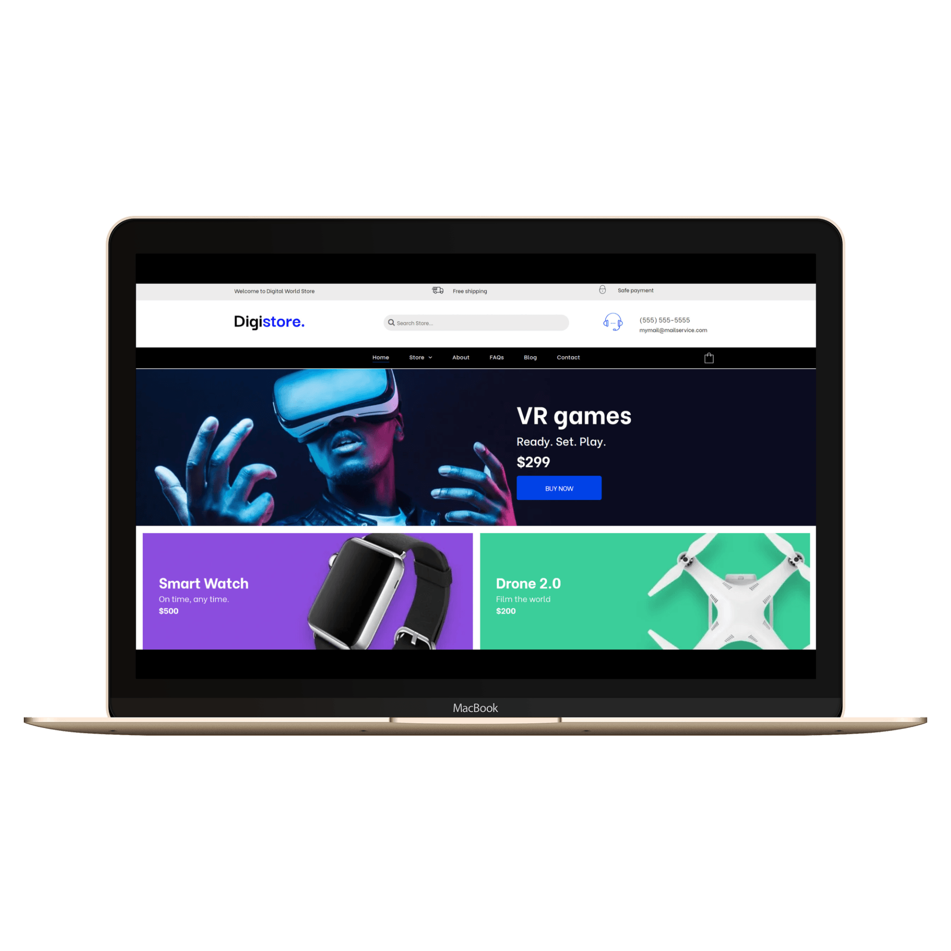 Digital Store Desktop View