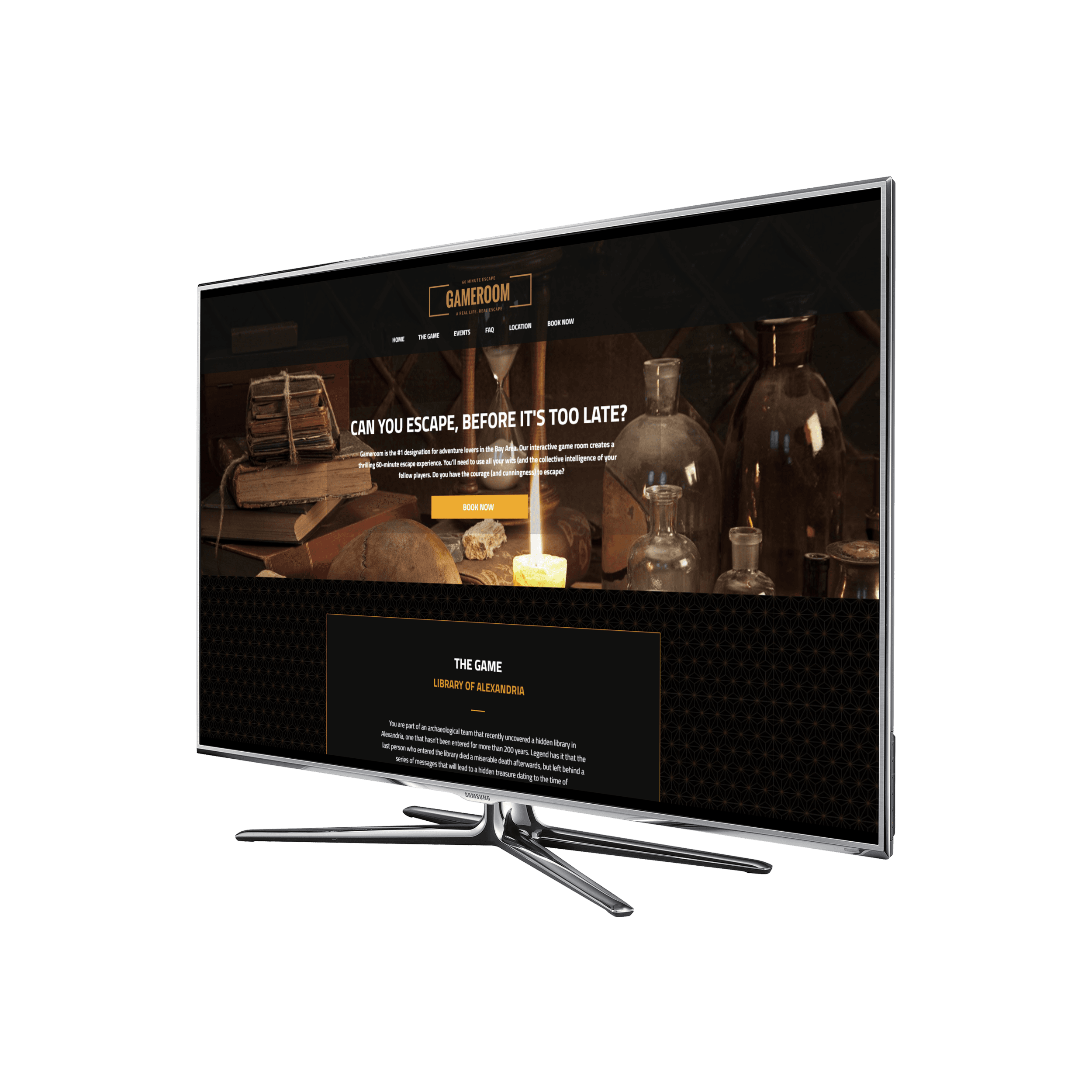Escape Room Desktop View