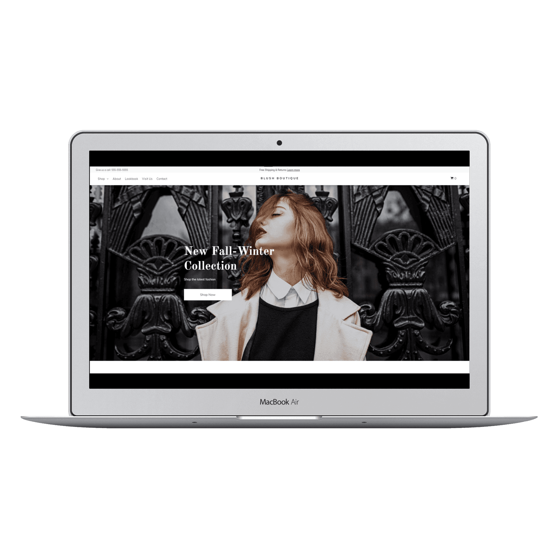 Fashion Store Desktop View