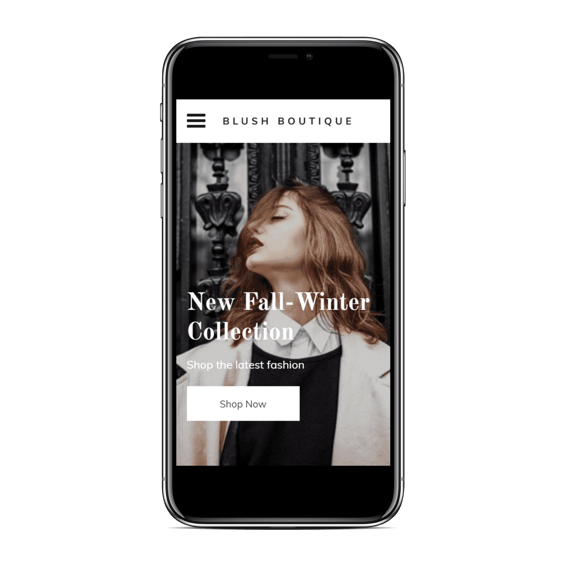 Fashion Store Mobile View