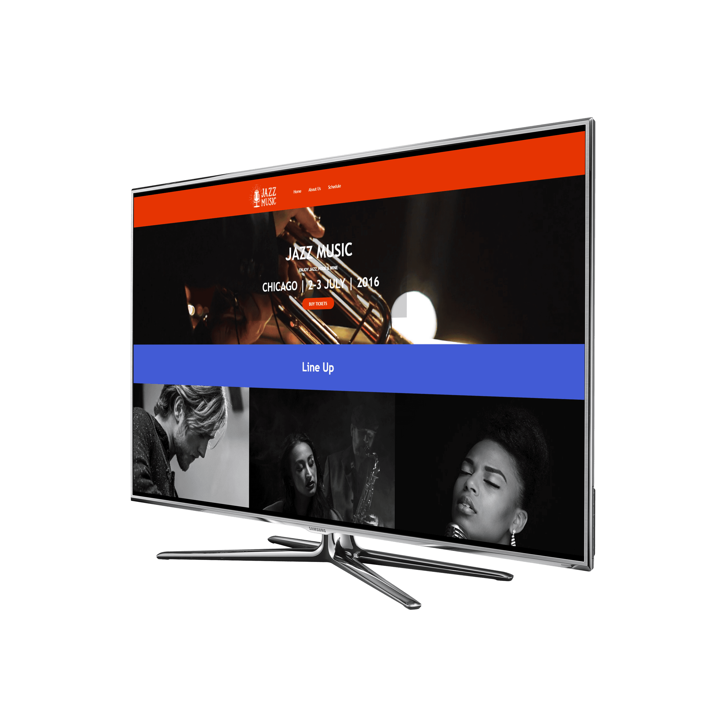 Jazz Festival Desktop View