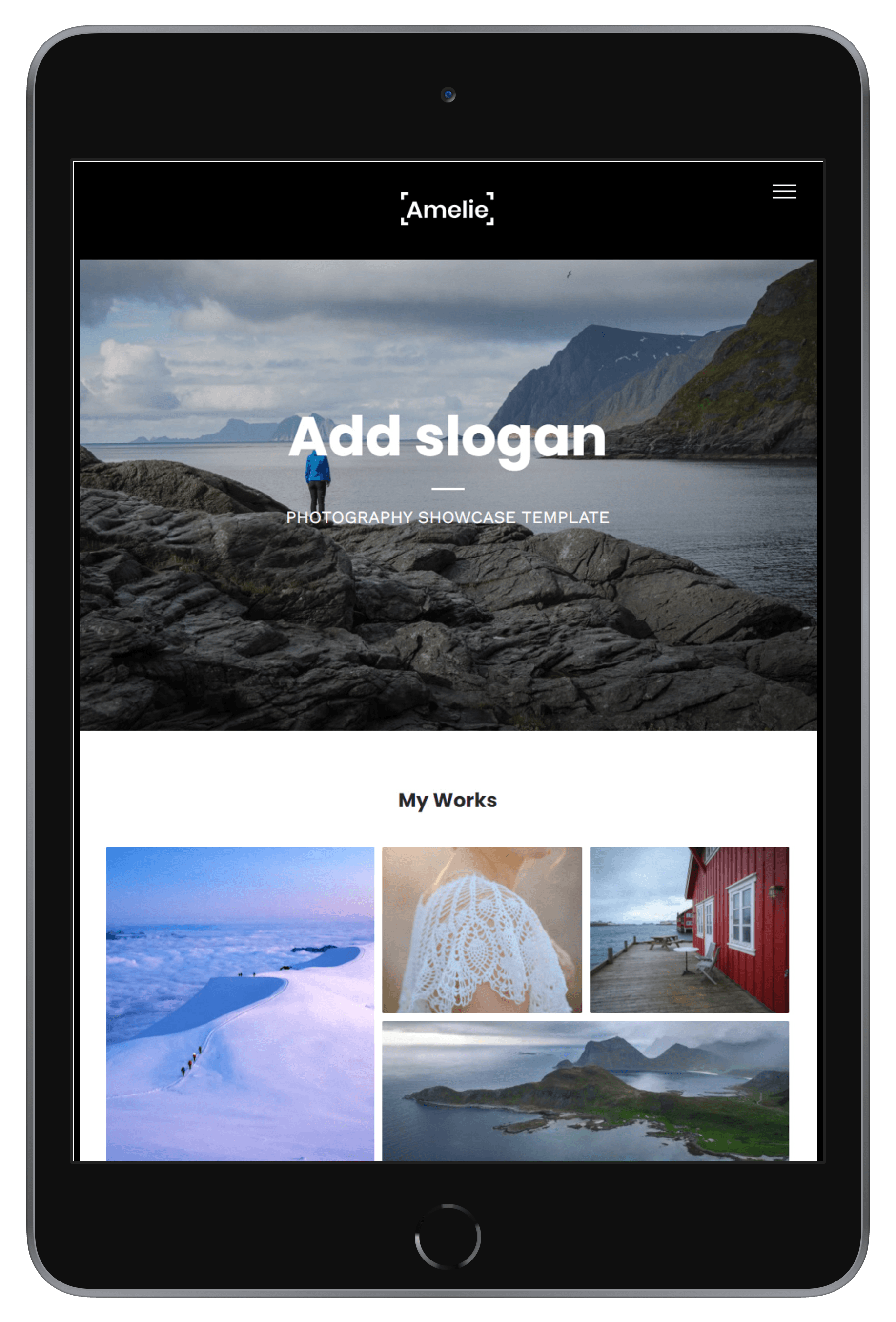 Landscape Photography Tablet/iPad View