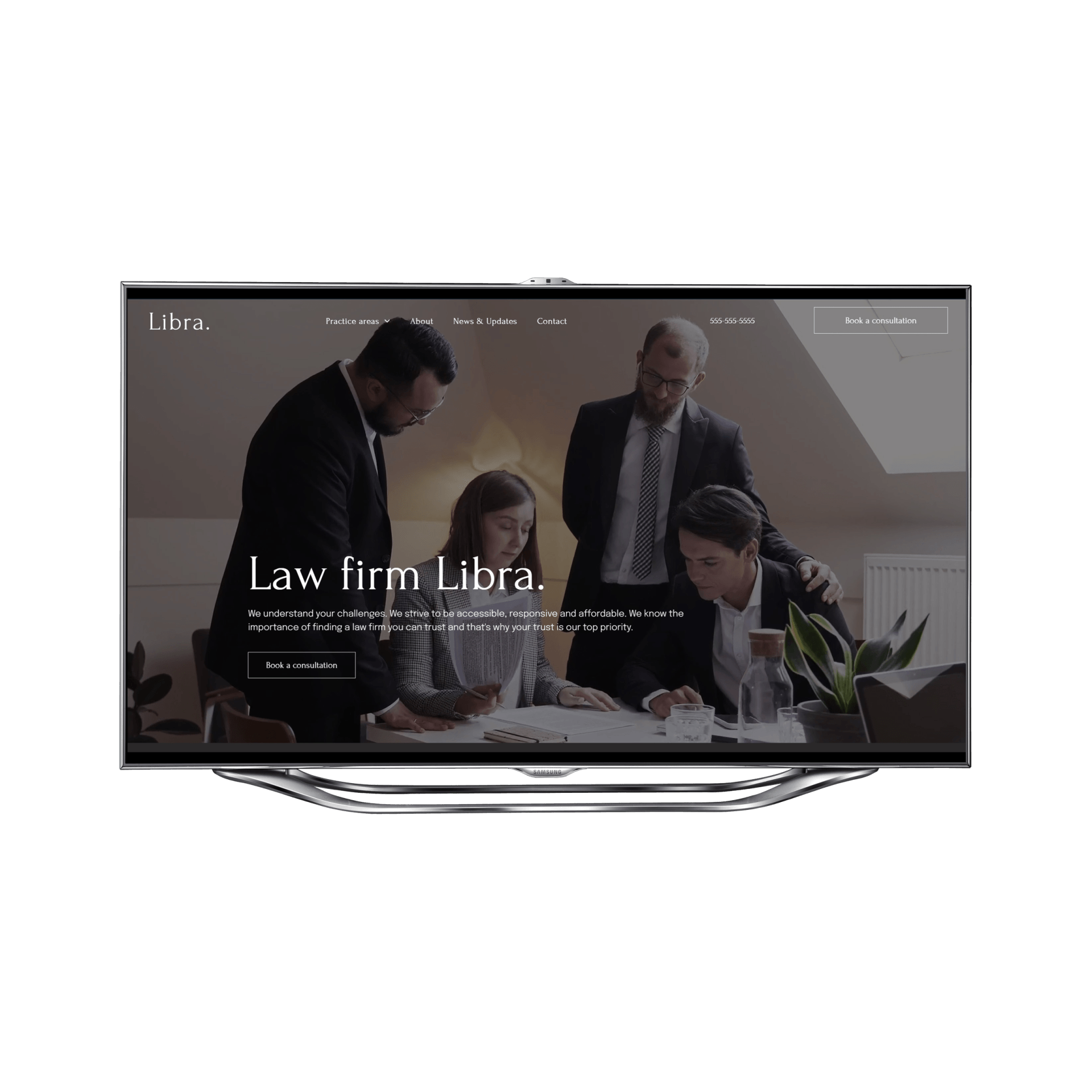Legal Firm Desktop View