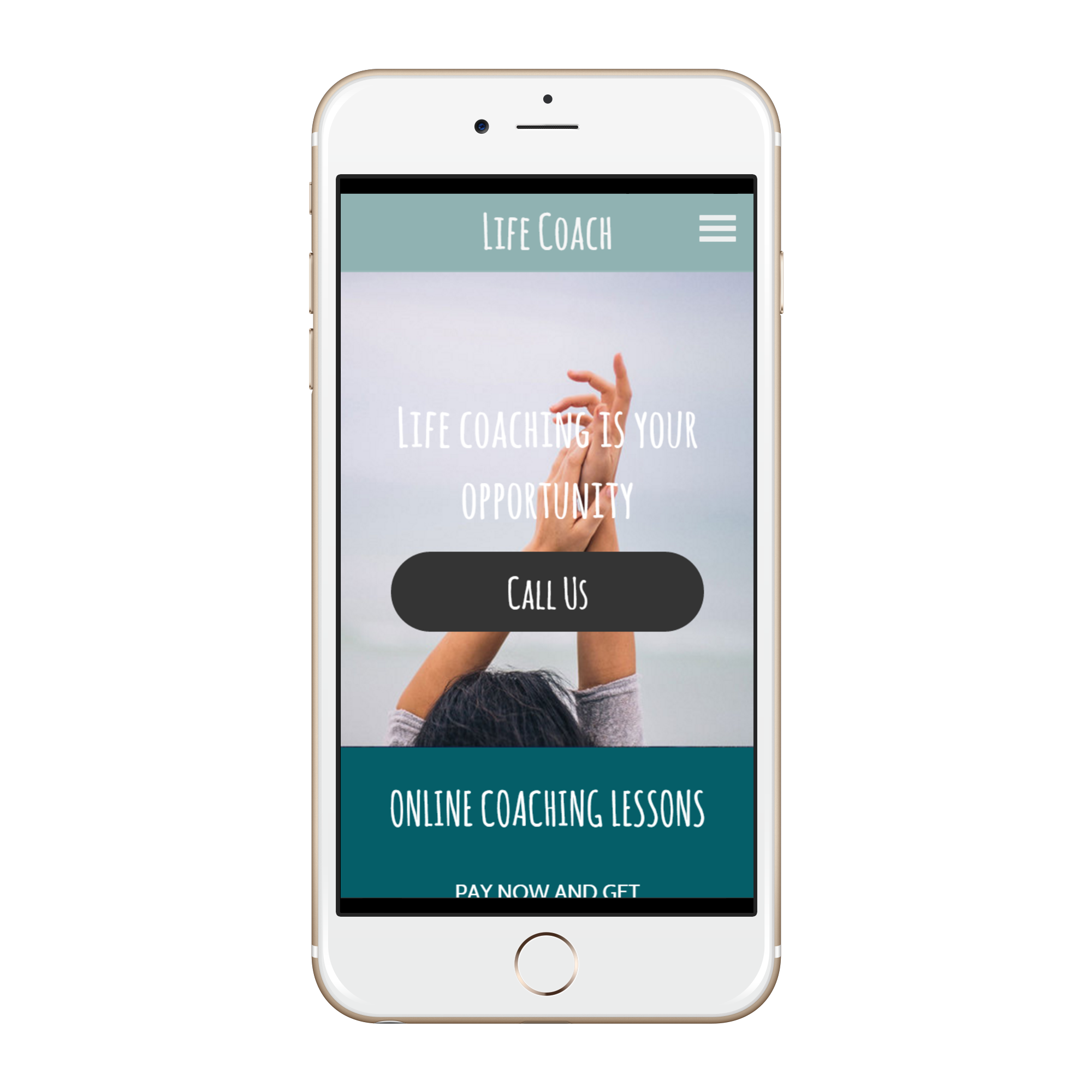 Life Coach Mobile View