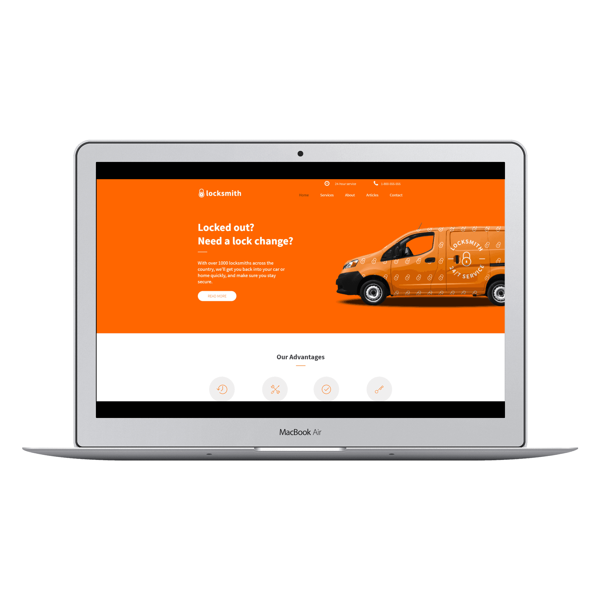 Locksmith Desktop View
