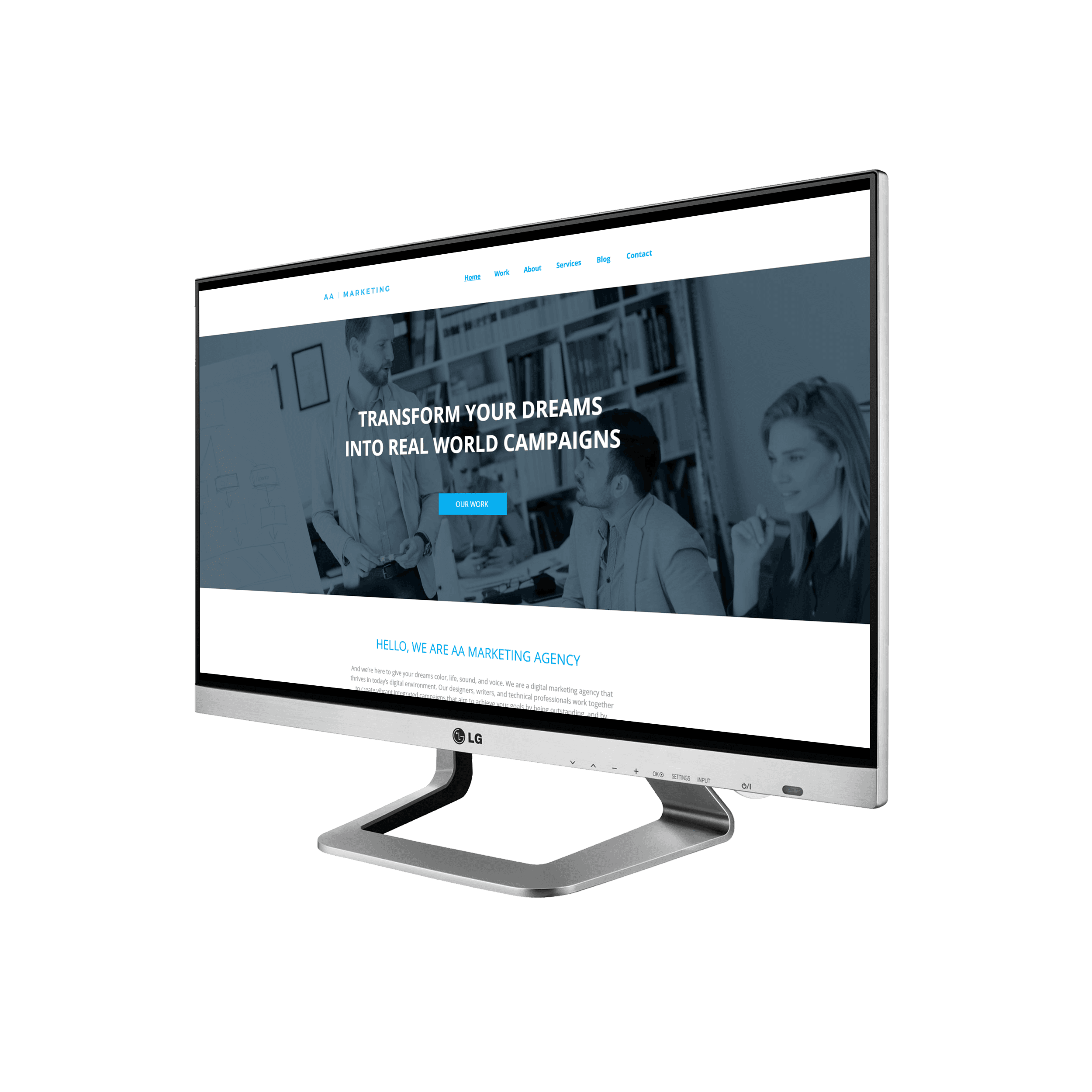 Marketing Agency Desktop View