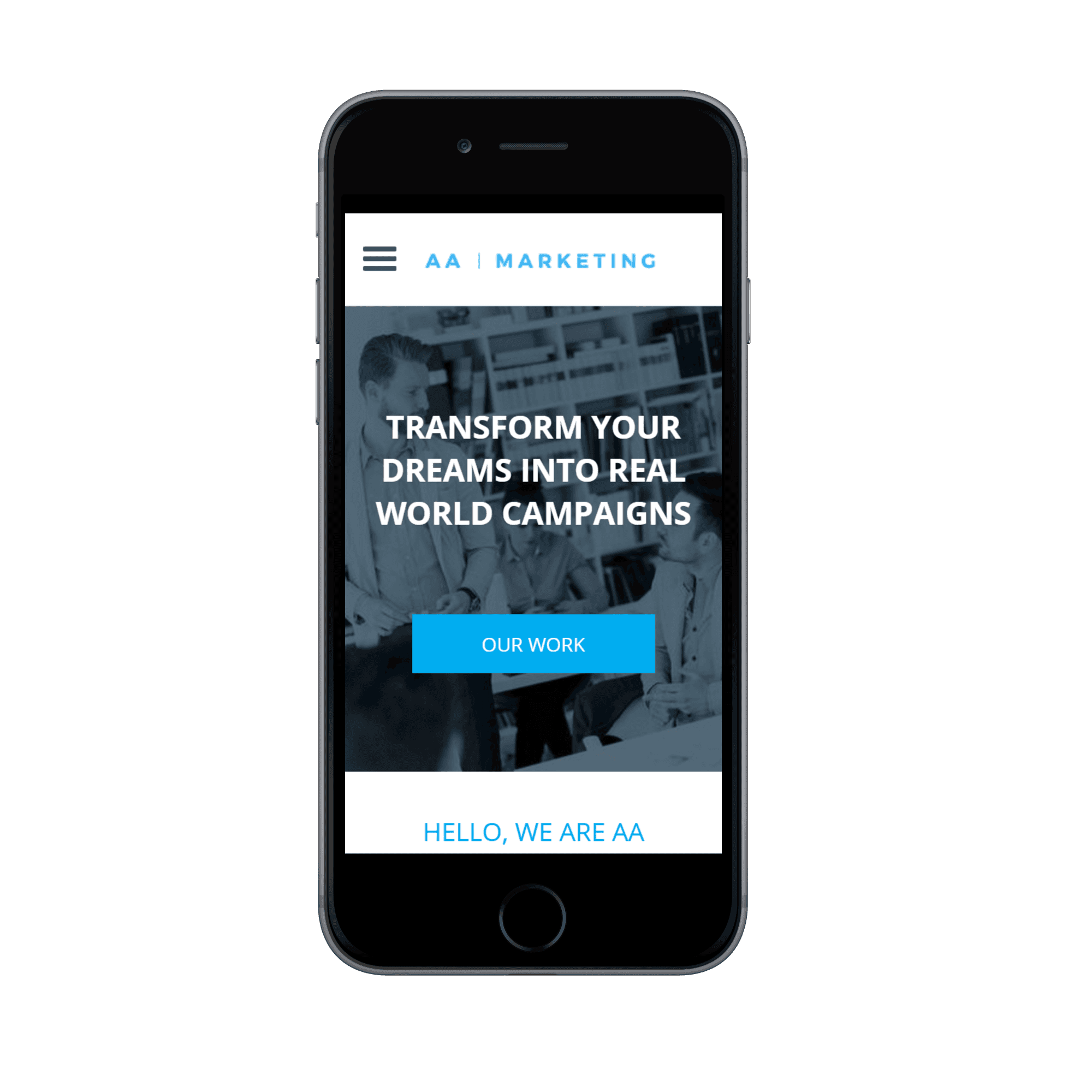 Marketing Agency Mobile View