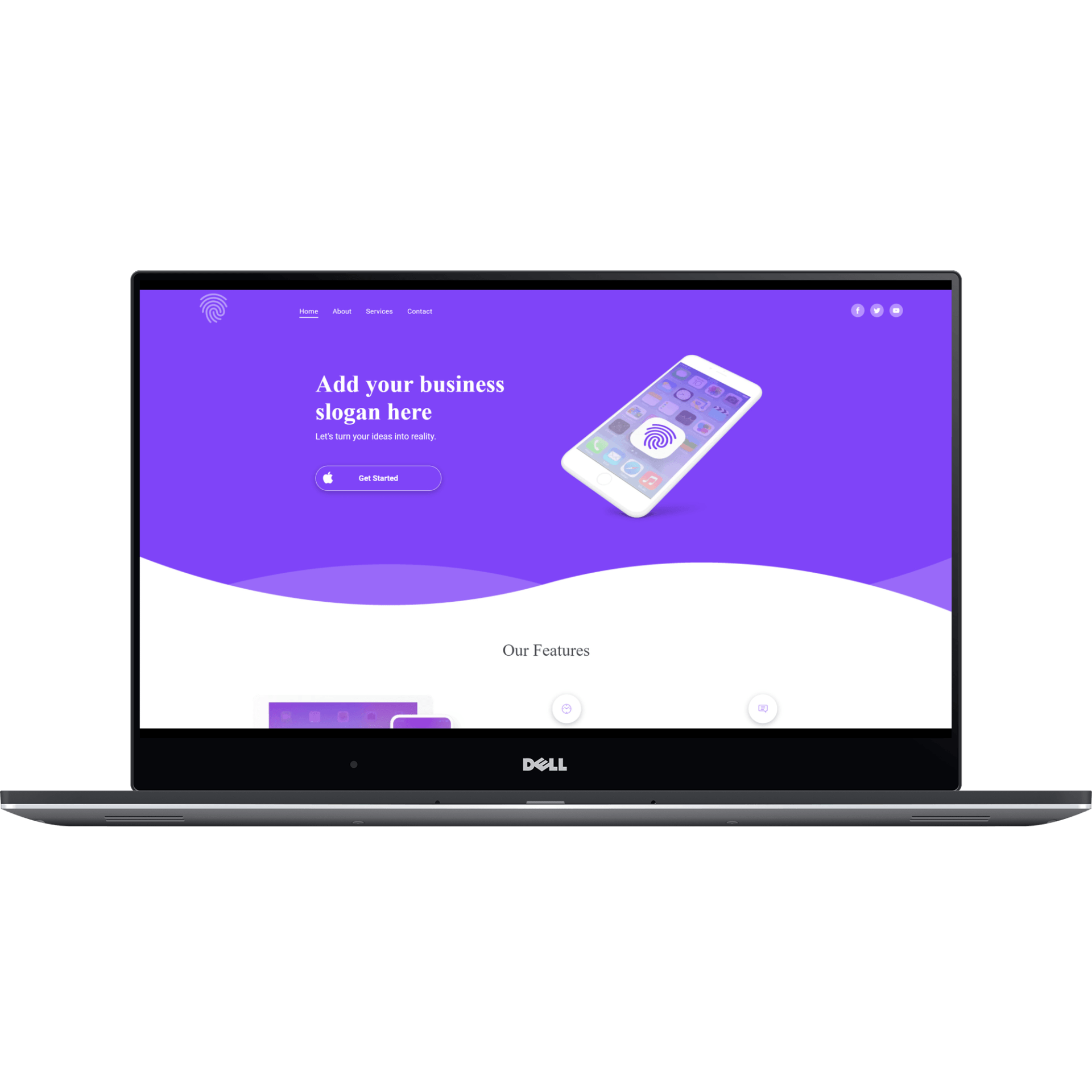 Mobile App Desktop View