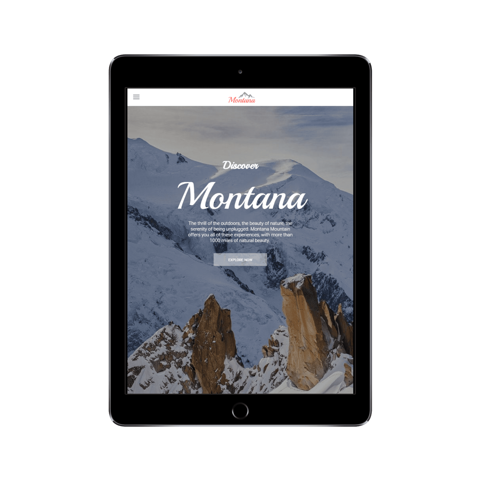 National Park Tablet/iPad View