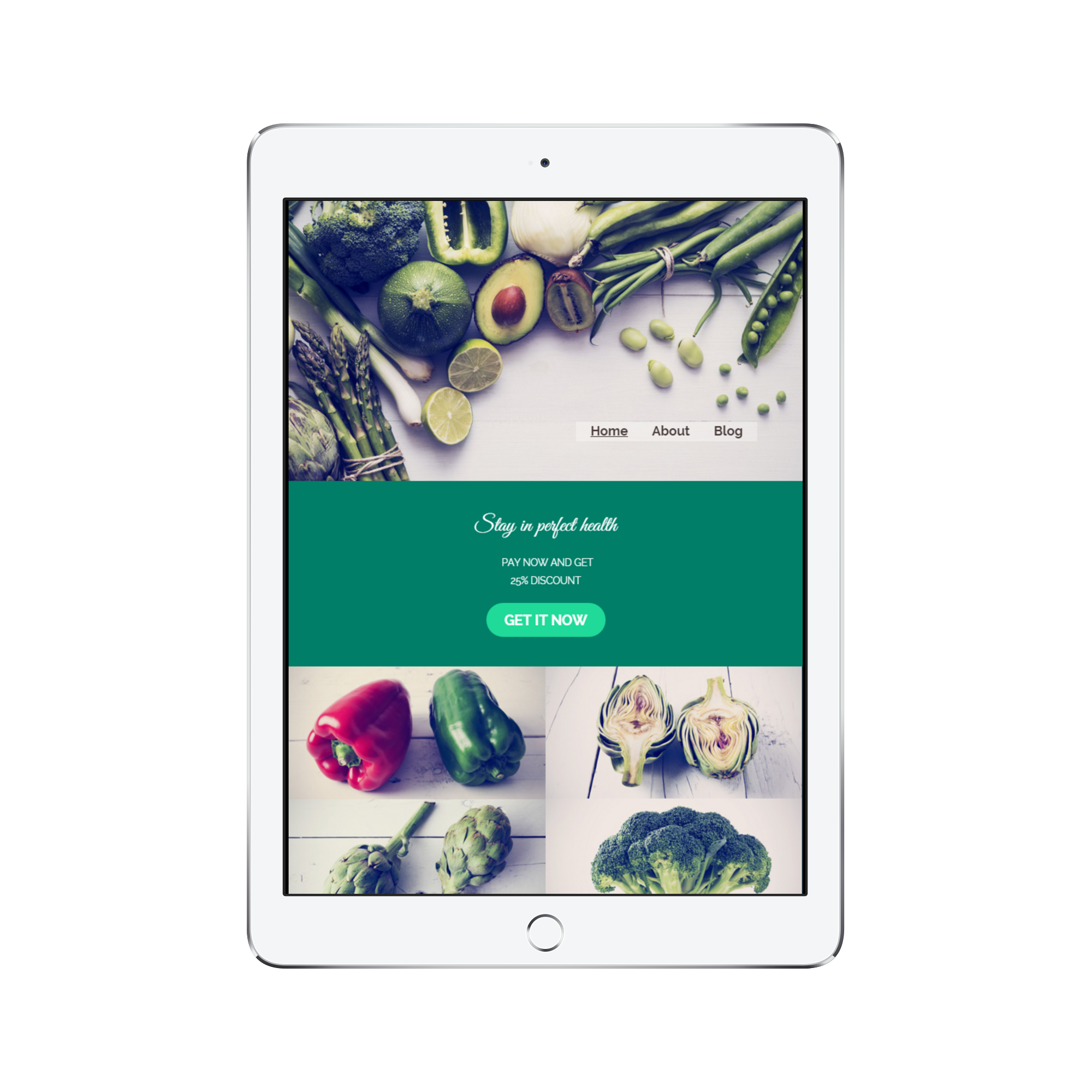 Nutrition Advisor Tablet/iPad View