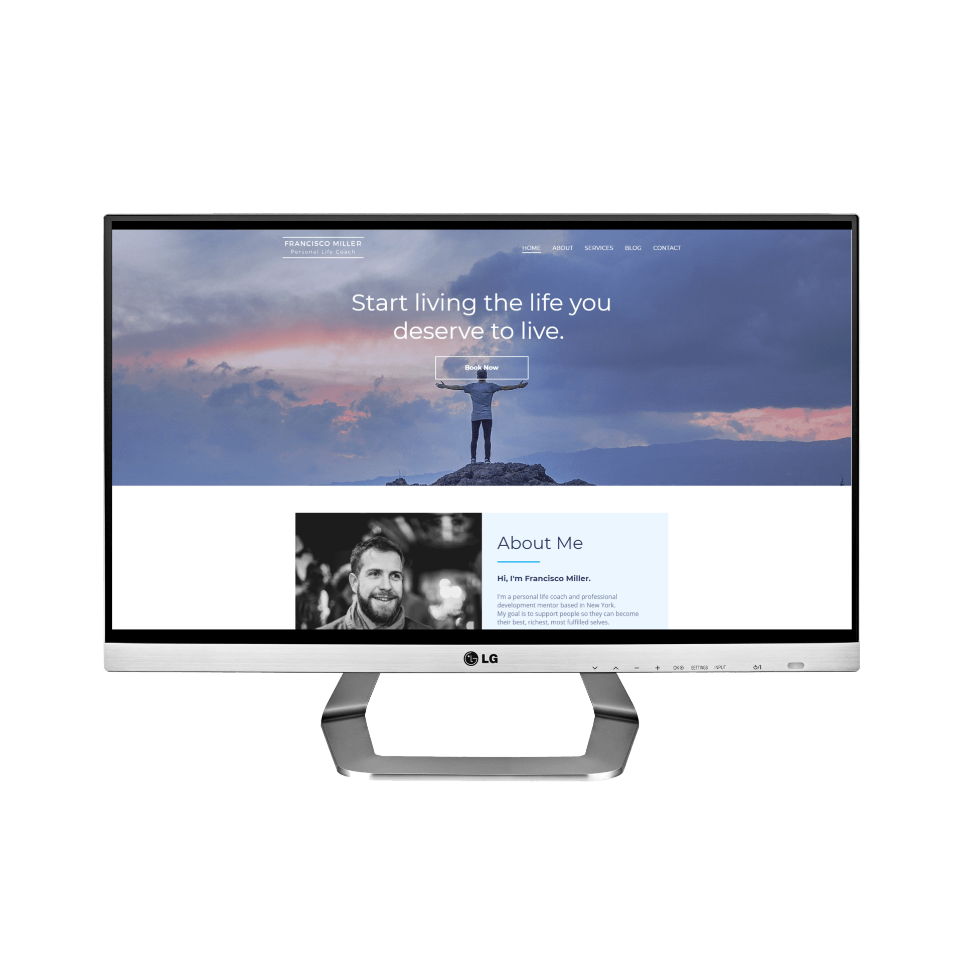 Personal Coach Desktop View