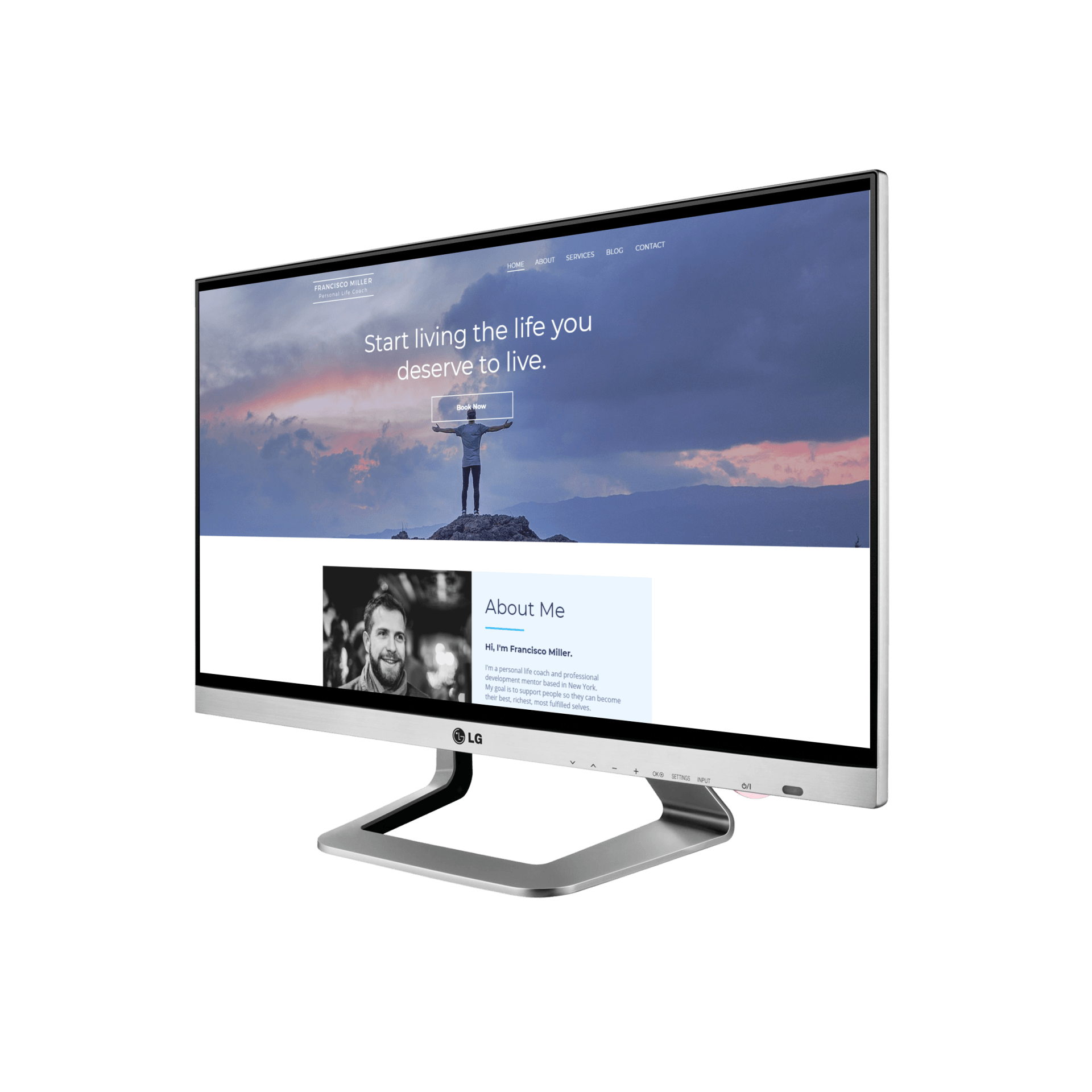 Personal Coach Desktop View