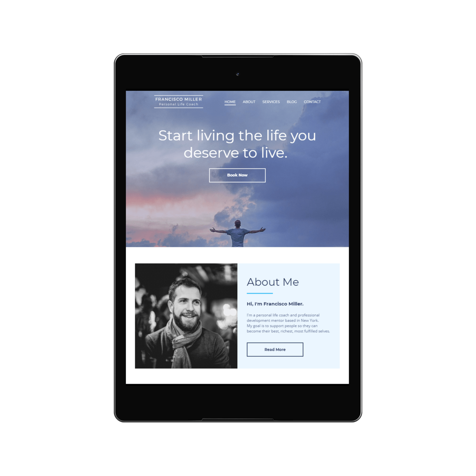 Personal Coach Tablet/iPad View