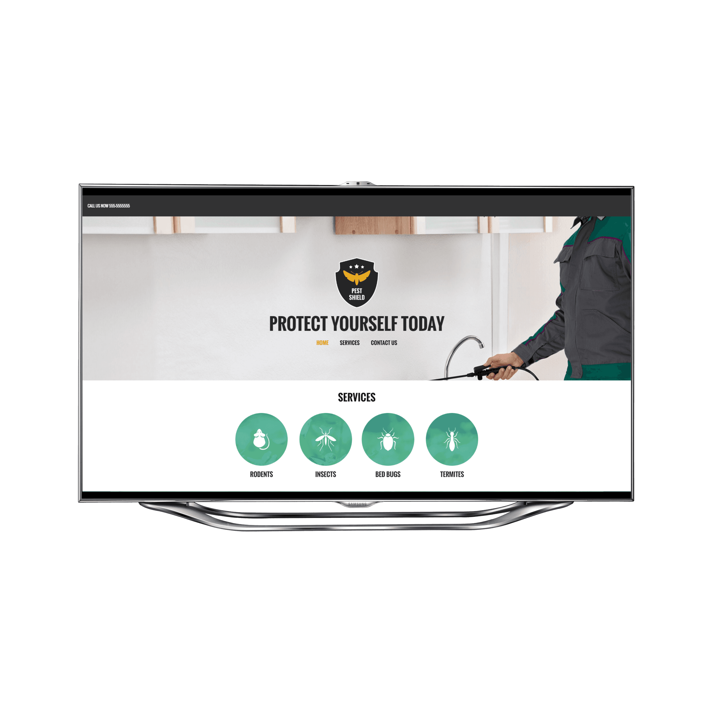 Pest Control Desktop View